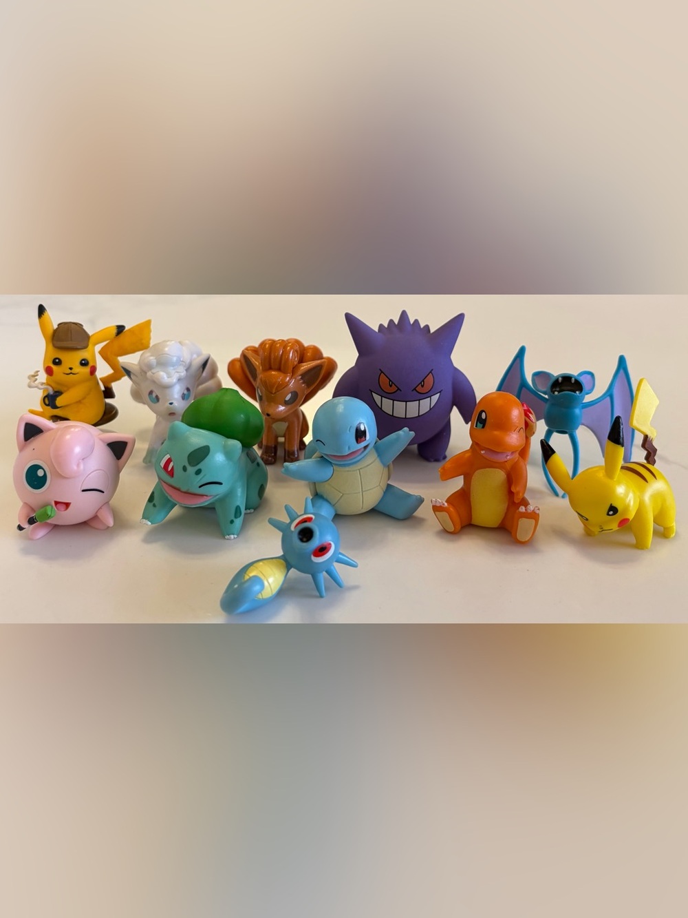 Pokemon Action Figures - Pikachu, Squirtle, Bulbasaur, Gengar, Jigglypuff & More